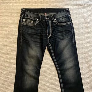 True Religion Mens Straight Jeans. W36  L31